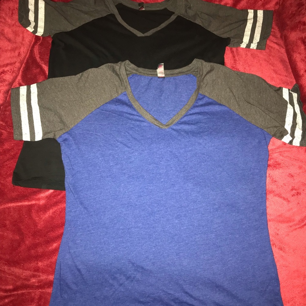 2 Baseball Shirts Sz Lrge. Both In GC